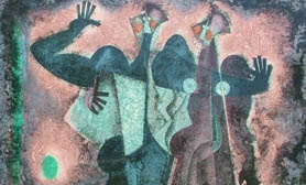 Byron Gálvez painting